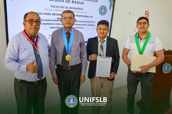 UNIFSLB realizó exitosa sustentación de tesis para la obtención del título de Ingeniero Civil